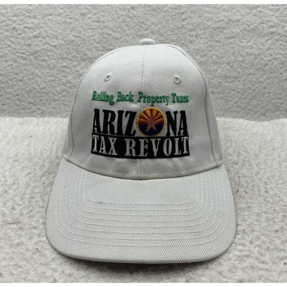 Unbranded Other - Arizona Tax Revolt Baseball Hat Adults Hook Loop OSFA White Government Political